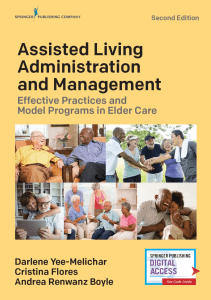 BOOK Assisted Living Administration and Management Effective Practices and Model 