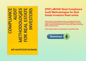 [PDF] eBOOK Read Compliance Audit Methodologies for Real Estate Investors Read online