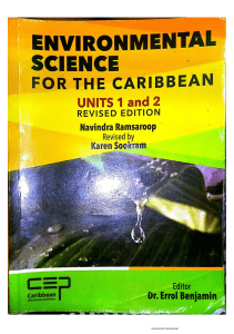 Environmental Science for the Caribbean Textbook