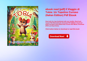 ebook read [pdf] Il Viaggio di Tobia Un Topolino Curioso (Italian Edition) Pdf Ebook