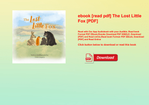 ebook [read pdf] The Lost Little Fox [PDF] 