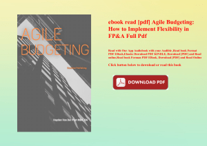 ebook read [pdf] Agile Budgeting How to Implement Flexibility in FP&A Full Pdf