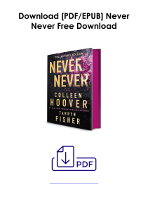 Read Never Never As (EPUB) *Author : Colleen Hoover