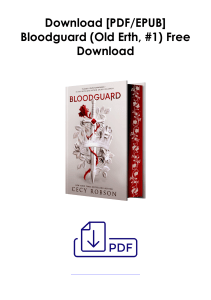 [Download] Bloodguard (Old Erth, #1) As Kindle *Author : Cecy Robson