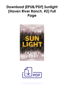 (Read) Sunlight (Haven River Ranch, #2) As EPUB *Author : Devney Perry