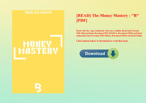 [READ] The Money Mastery  B [PDF] 