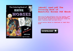 [ebook] read pdf The Coloring Book of Beautiful Horses Pdf Ebook