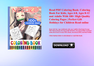 Read PDF Coloring Book Coloring Book For Kids  Ages 4-8  Ages 8-12 and Adults With 100+ High Quality Coloring Pages  Perfect Gift Holidays for Children Read online