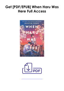 [Download] When Haru Was Here As (Audiobook) *Author : Dustin Thao