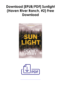 Read Online Sunlight (Haven River Ranch, #2) As Kindle *Author : Devney Perry