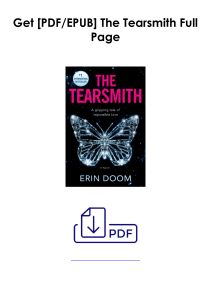 (Read) The Tearsmith As [PDF] *Author : Erin Doom