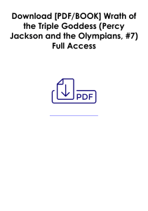 Read Wrath of the Triple Goddess (Percy Jackson and the Olympians, #7) As [DOCS] *Author : Rick Riordan