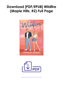 Read Wildfire (Maple Hills, #2) As (EPUB) *Author : Hannah  Grace