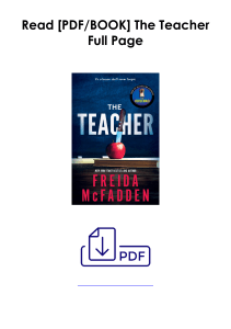 Get The Teacher As [Docs] *Author : Freida McFadden