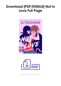 (Download PDF) Not in Love As Audiobook *Author : Ali Hazelwood