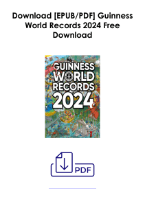 Read Online Guinness World Records 2024 As [AZW] *Author : Guinness World Records