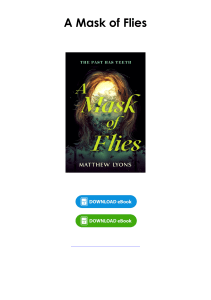 Download (pdf) Book A Mask of Flies By Matthew Lyons