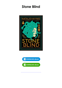 (Download) Stone Blind By Natalie Haynes