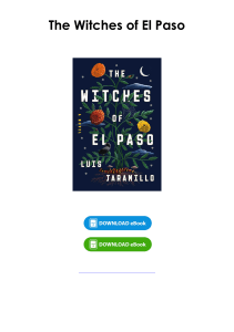 (Download) The Witches of El Paso By Luis Jaramillo