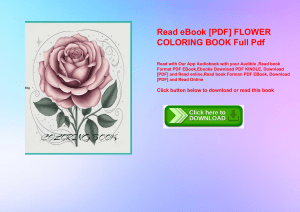 Read eBook [PDF] FLOWER COLORING BOOK Full Pdf