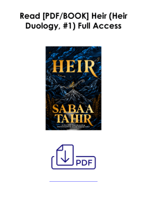 [PDF] Books Download  Heir (Heir Duology, #1) by Sabaa Tahir Full Page