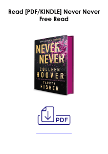 [PDF] Books Free  Never Never by Colleen Hoover Full Page