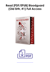 [PDF] Books Free  Bloodguard (Old Erth, #1) by Cecy Robson Full Access