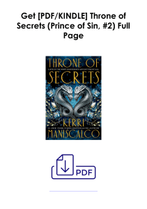 [PDF] Books Read  Throne of Secrets (Prince of Sin, #2) by Kerri Maniscalco Full Access