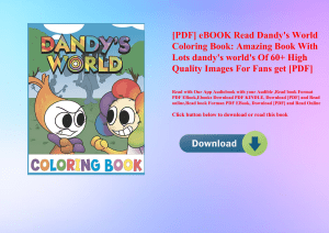 [PDF] eBOOK Read Dandy's World Coloring Book Amazing Book With Lots dandy's world's Of 60+ High Quality Images For Fans get [PDF]