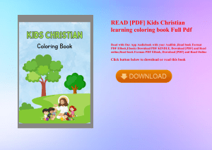 READ [PDF] Kids Christian learning coloring book Full Pdf