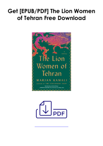 (Download PDF) The Lion Women of Tehran As [Kindle] *Author : Marjan Kamali