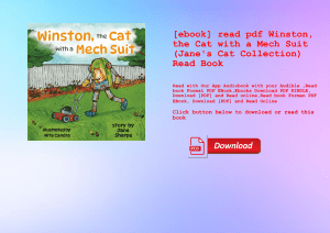 [ebook] read pdf Winston  the Cat with a Mech Suit (Jane's Cat Collection) Read Book