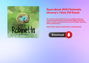 Read eBook [PDF] Robinetta (Granny's Tales) Pdf Ebook