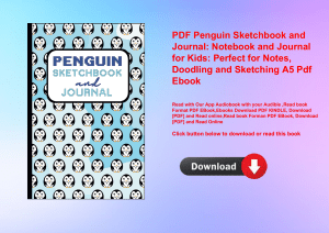 PDF Penguin Sketchbook and Journal Notebook and Journal for Kids Perfect for Notes  Doodling and Sketching A5 Pdf Ebook