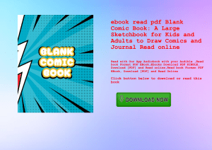 ebook read pdf Blank Comic Book A Large Sketchbook for Kids and Adults to Draw Comics and Journal Read online