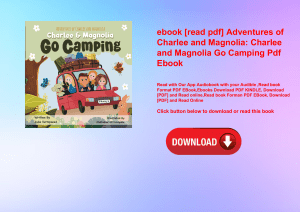 ebook [read pdf] Adventures of Charlee and Magnolia Charlee and Magnolia Go Camping Pdf Ebook