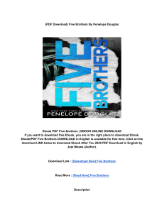 Download (PDF) Five Brothers BY: Penelope Douglas