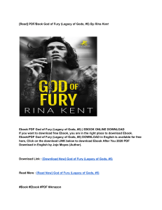 Download (PDF) God of Fury (Legacy of Gods, #5) BY: Rina Kent