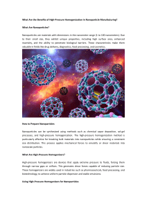 What Are the Benefits of High-Pressure Homogenization in Nanoparticle Manufacturing?