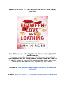 Download (PDF) Between Love and Loathing (The Hardy Billionaire Brothers, #2) BY: Shain Rose