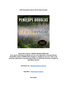 Download (PDF) Credence BY: Penelope Douglas