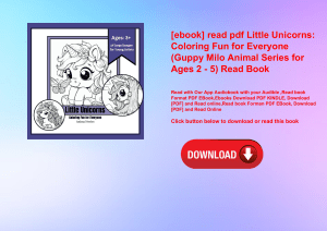 [ebook] read pdf Little Unicorns Coloring Fun for Everyone (Guppy Milo Animal Series for Ages 2 - 5) Read Book