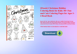 [Ebook] Christmas Holiday Coloring Book for Kids 50+ Fun and Cute Coloring Pages for Ages 1-4 Read Book