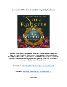 Download (PDF) The Mirror (The Lost Bride Trilogy, #2) BY: Nora Roberts