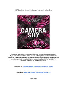 Download (PDF) Camera Shy (Lessons in Love, #1) BY: Kay Cove