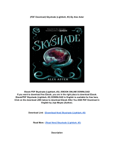 Download (PDF) Skyshade (Lightlark, #3) BY: Alex Aster