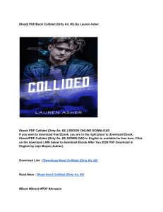 Download (PDF) Collided (Dirty Air, #2) BY: Lauren Asher