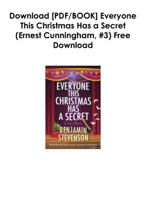 [PDF] Books Read  Everyone This Christmas Has a Secret (Ernest Cunningham, #3) by Benjamin   Stevenson Full Access