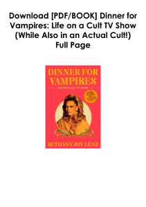 [PDF] Books Free  Dinner for Vampires: Life on a Cult TV Show (While Also in an Actual Cult!) by Bethany Joy Lenz Full Page