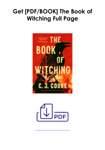 [PDF] Books Download  The Book of Witching by C.J.  Cooke Full Access